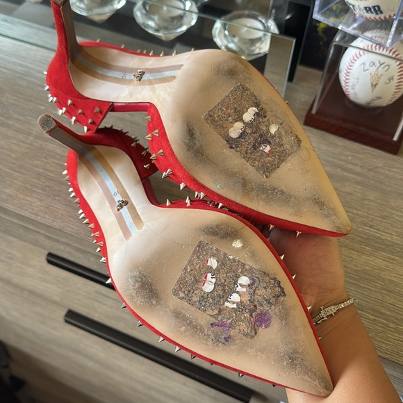 Sam Edelman Hadlee Red Studded Heels. Size 10. EUC. - Picture 3 of 6